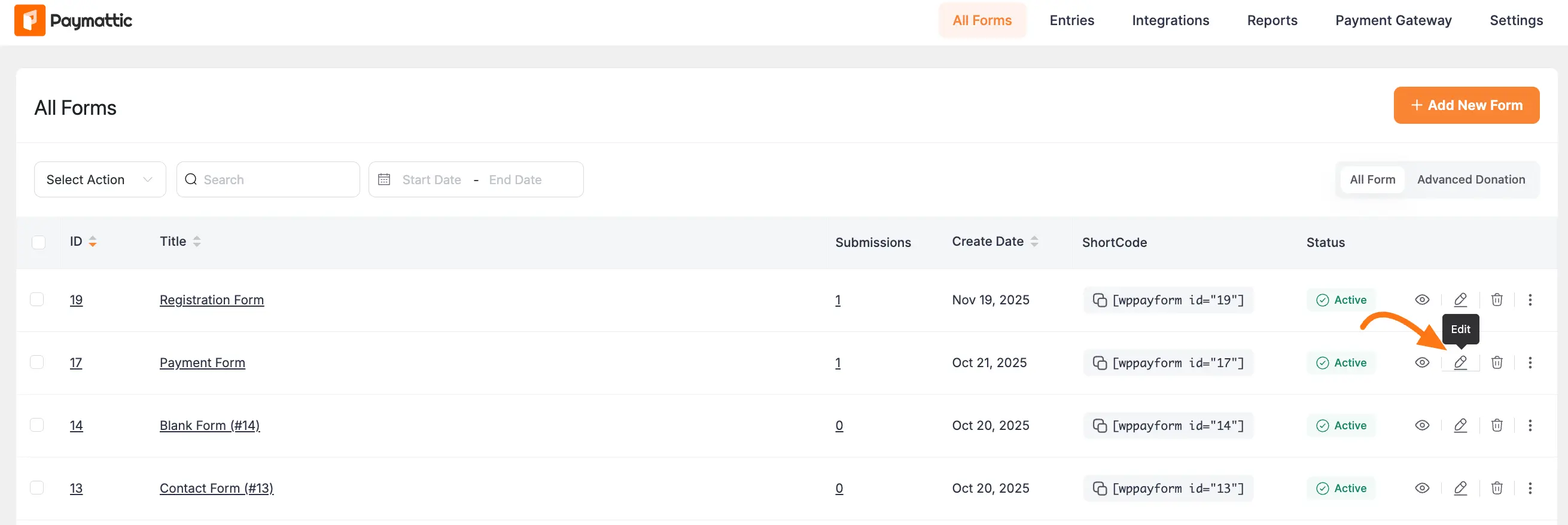 Adding the Donation Progress Item field to the form