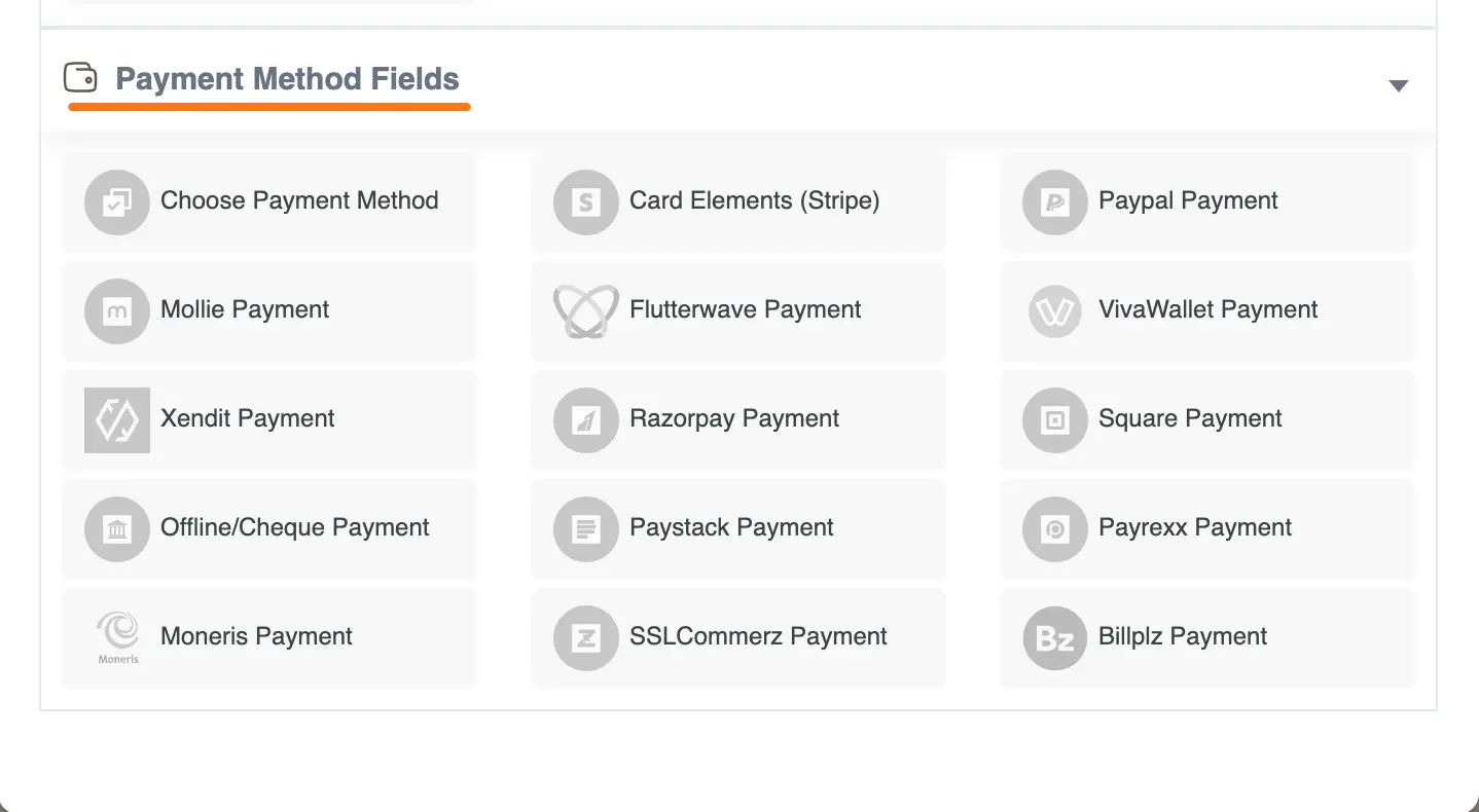 Single Payment Method Options