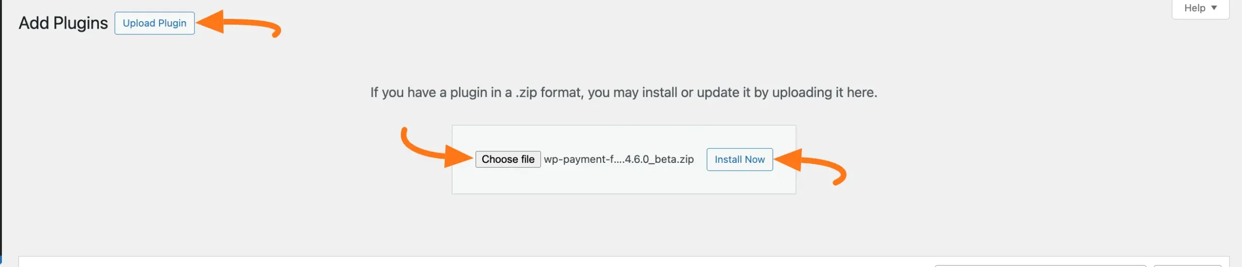 Upload and install Paymattic Pro plugin