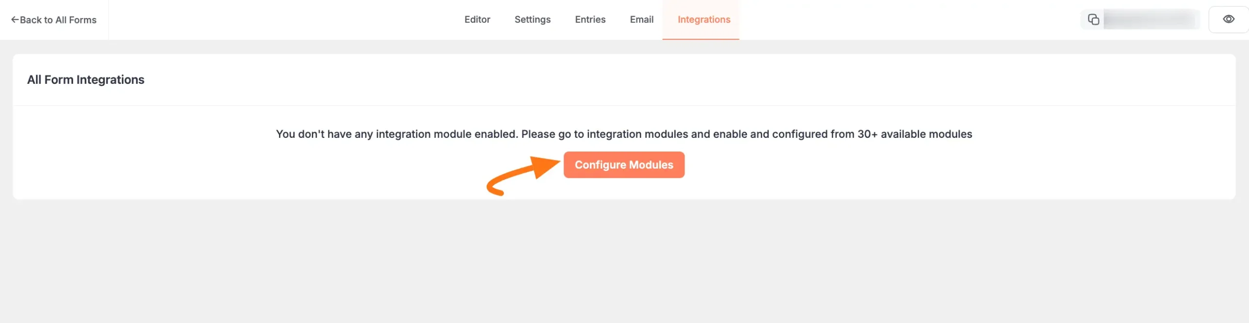 Configure modules