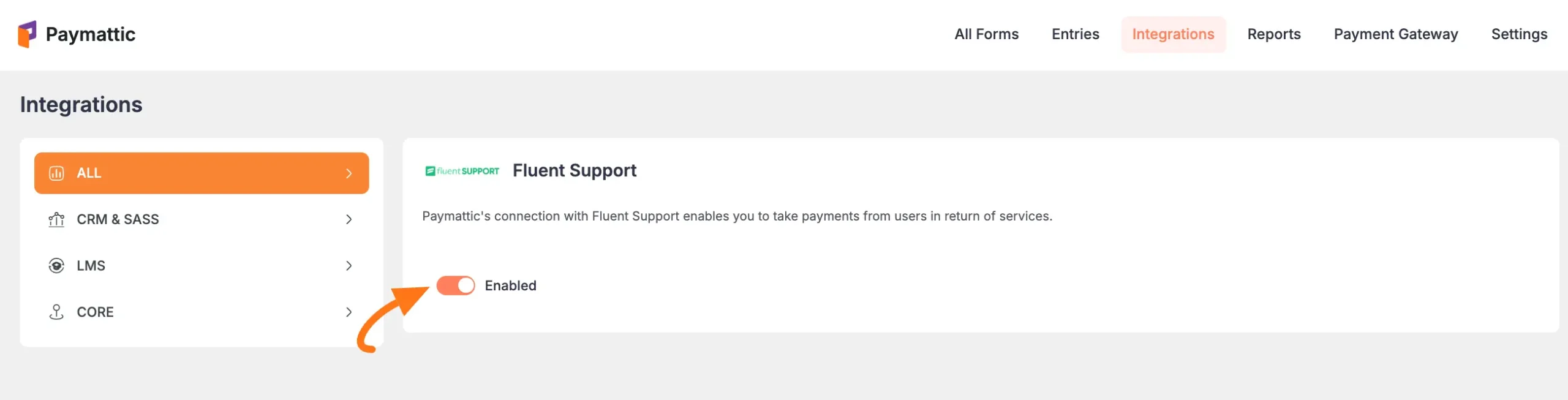 Enable Fluent Support module