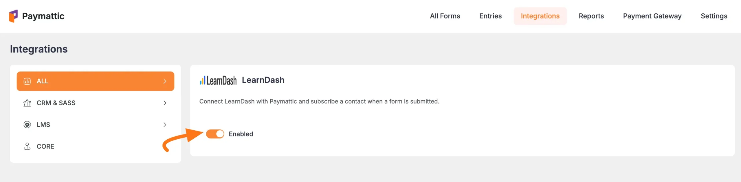 Enable LearnDash Integration