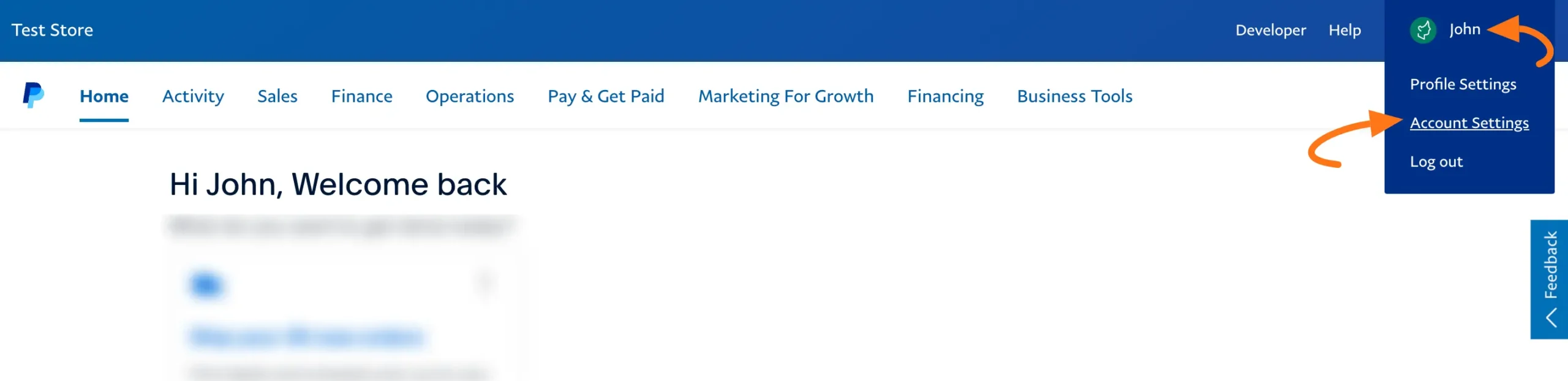 PayPal Account Settings